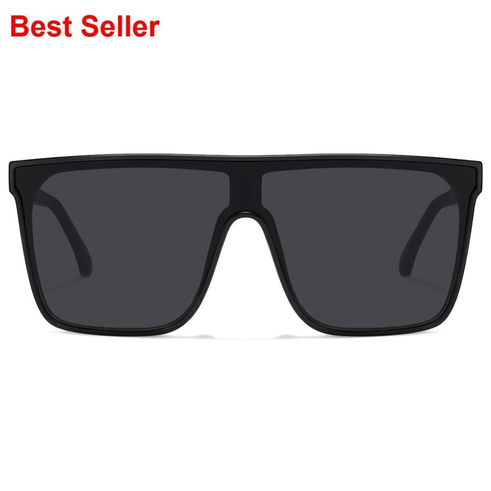 Square Oversized Sunglasses UV400 Protection Retro Shield Lens
